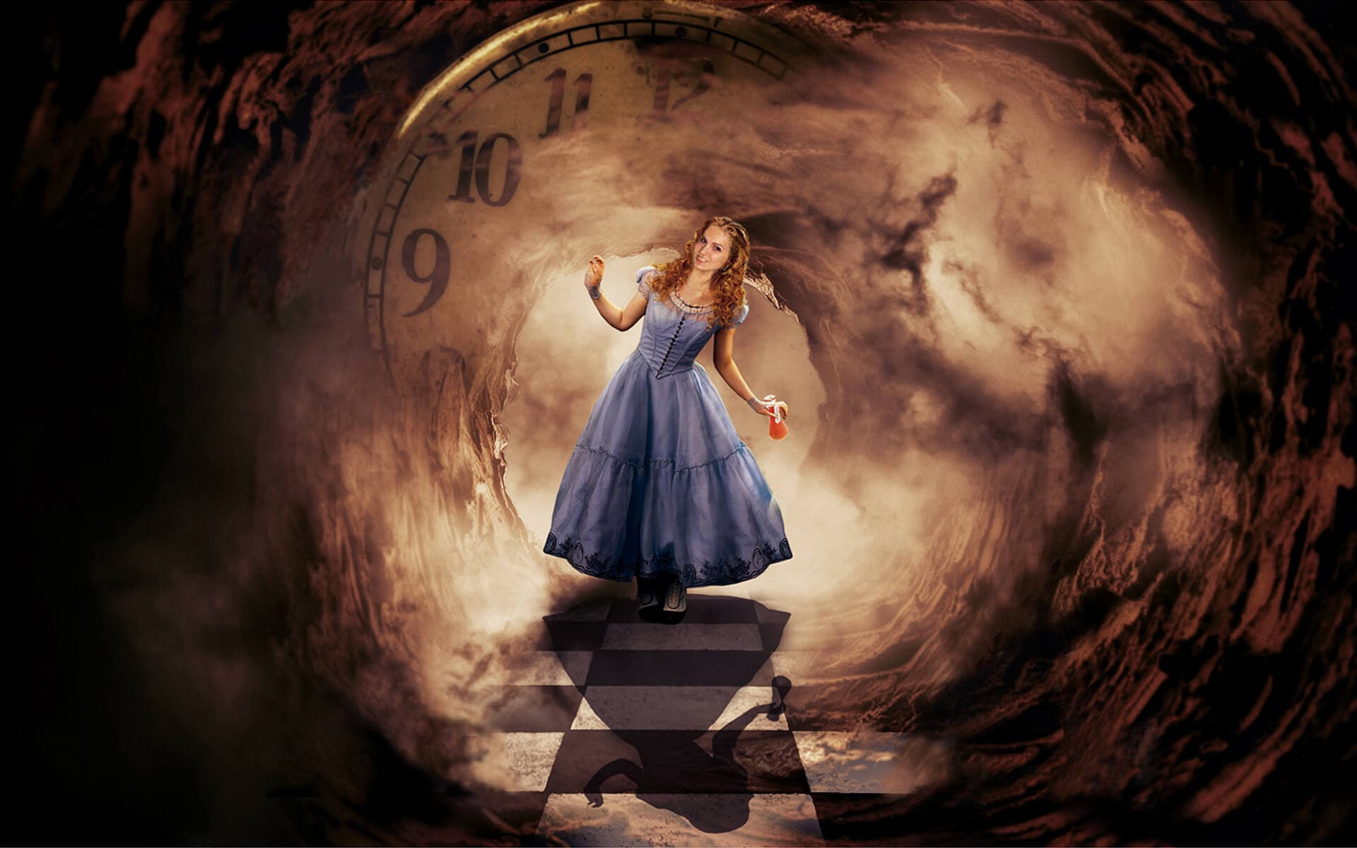 Alice on the background